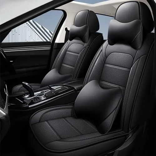 車シートカバー シートクッション と互換性のあるトヨタ プリウス 60系 PRIUS 5代目 ZVW60 MXWH60 2023年 5席 全天候型 360°フルラップ 前後セット カーシートカバー 防水 防汚 耐磨耗 通気性 車内保護 取付簡単 滑り止め