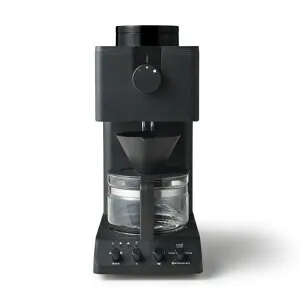 【コーヒー界のレジェンド田口護氏監修】【全自動コーヒーメーカー】 ツインバード CM-D457B (3杯まで) 全自動 ミル付き TWINBIRD フラットミル 蒸らし 保温機能 おしゃれ家電 （ラッピング不可