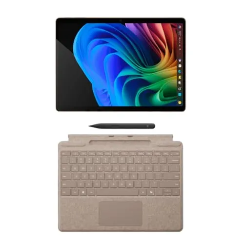 Microsoft Surface Pro 11 Copilot PC バンドル、13インチ 13インチ 2.8K タッチスクリーンタブレット Dune Proキーボード&スリムペン付き、Snapdragon X Plus、16GB RAM、256GB S