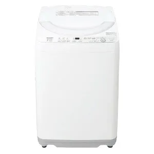 シャープ 全自動洗濯機 洗濯6.0kg 穴なし槽 ガンコつけおきコース ES-GE6K-W ホワイト系