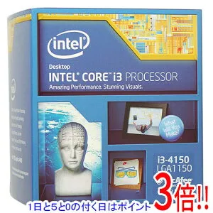 【1日と5.0のつく日、18日はポイント3倍！】【新品(箱きず・やぶれ)】 Core i3 4150 3.5GHz 3M LGA1150 54W SR1PJ