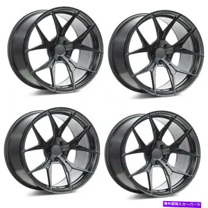 ホイール 4本セット 22x9/22x10.5 Rohana RFX5 5x112 30/40ブラックホイールリムセット（4）66.56 22x9/22x10.5 Rohana RFX5 5x112 30/40 Black Wheels Rims Set(4) 66.56【並行輸入品】