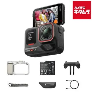 Insta360 Ace Pro2 ストリート撮影キット ミッドナイトブラック シングルバッテリー：ムーンライト・シルバー（CINSBBGA-ACEPRO248） ビデオカメラ 4K 小型 高画質 ウェアラブル 《納期約1－2週間》