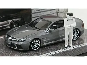 MERCEDES BENZ - SL65 AMG (R230) V12 BITURBO - BLACK SERIES 2009 - TOP GEAR WHIT FIGURES - GREY MET /Minichamps 1/43 ミニカー