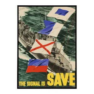 The_Signal_is_Save 超レトロ 古い 世界 ポスター インテリア クラシック 古典 ヴィンテージ アンティーク デジタルリマスター おしゃれ プリントポスター フォト オシャレ アート モダン 【bn-poste