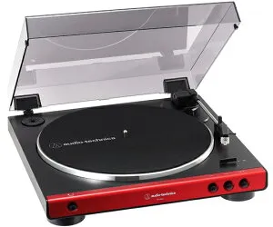 オーディオテクニカ フルオートターンテーブル レッド 1個 AT-LP60X RD JP