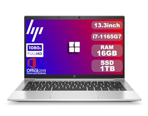 【整備済み品】 HP ノートパソコン EliteBook 830 G8 13.3型/FHD/Win 11/MS Office H&B 2019/第11世代Core i7-1165G7(2.8GHz)/16GB/SSD 1TB/無線WIFI6/Bluetoo