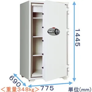 【金庫診断士のいる専門店】130EKR3 テンキー式 耐火金庫 大型【韓国製】業務用金庫