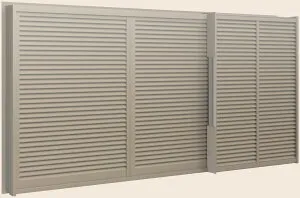 サーモスA 雨戸付サッシ 半外付型 2枚建て(雨戸2枚) 鏡板付 一般複層ガラス仕様 15022 W：1,540mm × H：2,230mm LIXIL リクシル TOSTEM トステム