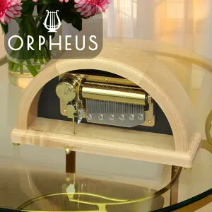 【誕生日・記念日の贈り物に】カスタムメイドオルゴール50弁 ORPHEUS（オルフェウス） 日本製 縦型 木製 メープル材 クリア ナチュラル 受注生産 本格 高級【EX248】 長く愛せる 美しい音色 イ