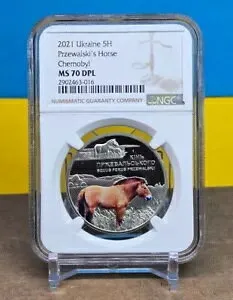 2021 ウクライナ 5H UAH - チェモビル ルネッサンス プゼワイの馬 - NGC MS70 DPL - コイン