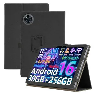 Briacicell For DOOGEE U11/U11 Pro 11インチ 用の ケース 薄型 DOOGEE U11/U11 Pro 用の カバー 【耐衝撃 軽量 落下防止 精密設計 着脱簡単】 アジャスタブルスタンド 高級ソフトPUレザー製 全面保護 傷つけ