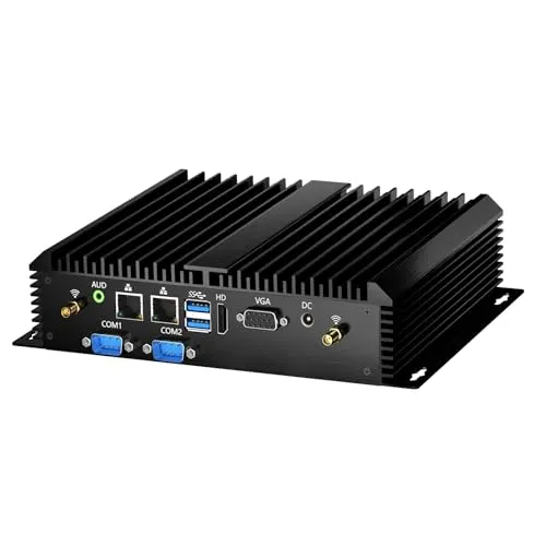 ミニPC i7-5500U, メモリ16GB+512GB SSDファンレス小型PC/HDMI VGA 2画面同時出力可能/ 2* LAN / 4G SIMモジュールをサポート/Windows 10 Pro WOL 小型デスクトップパソコン