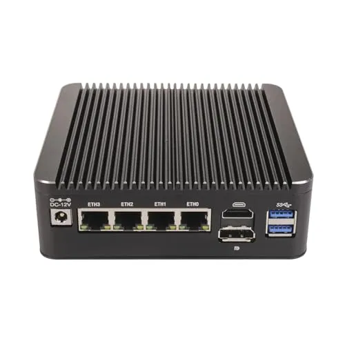 Micro Firewall Appliance, Mini PC, PFSense, OPNsense, VPN, Router PC, N100 N150, RS34, 4 x 2.5GbE I226-V LAN, HDMI, DP, SIM Slot