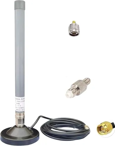 SignalPlus 外部磁気カーアンテナ 車の携帯電話信号ブースター 800/1900/2100MHz/5G 4G LTE WiFiルーター/車両、フリート、バン、RV、698-2700MHz/6dBi/3メートルケーブル用