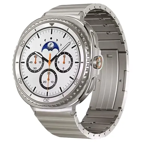 シンシング 工具不要 チタンメタルバンド Samsung Galaxy Watch 8 40mm 44mm/8 Classic 46mm (2025)対応 チタンストラップリストバンド Galaxy Watch 8/8 Classic対応 男女兼用