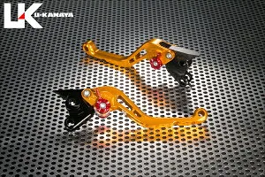 KTM 390DUKE（デューク） スタンダードタイプ ショートアルミビレットレバーセット（ゴールド） U-KANAYA
