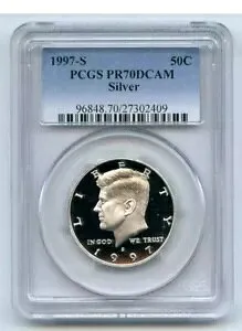 1997 S 50C シルバー ケネディ ハーフダラー プルーフ PCGS PR70DCAM
