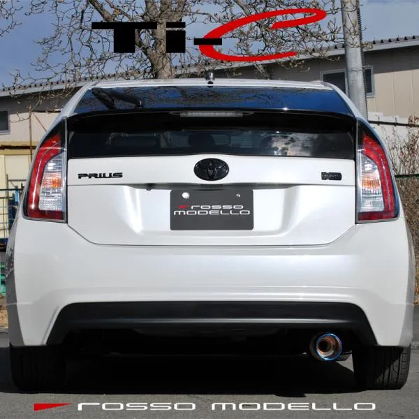 ロッソモデロ Ti-C マフラートヨタ プリウス ZVW30 チタンテール 砲弾デザイン モデリスタにも！