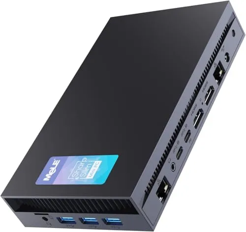 HiMeLE Overclock X5 mini PC Core i5 12450Hプロセッサー、32 GB DDR4 RAM、1 TB PCIE3.0x4 SSD、HDMIポート×2、ギガビットイーサネットLANポート×2を搭載したオフィス・産業向