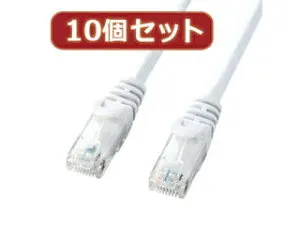 サンワサプライ 【10個セット】サンワサプライ カテゴリ6UTPLANケーブル LA-Y6-05WX10