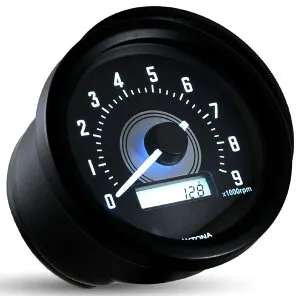 DAYTONA デイトナ VELONA 電気式タコメーター Φ60 クロスカブ110 ハンターカブ／CT125 モンキー モンキー125 DAX125 レブル250 CL250 CL500 GB350 GB350S XL1200X FLST FXDL HONDA ホンダ HARLEY-DAVIDSON ハーレーダビッド