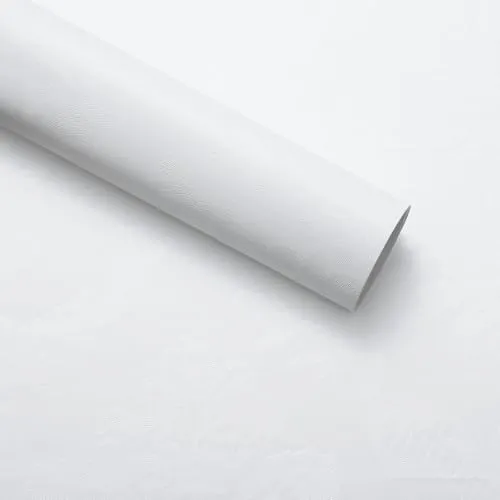 uxcell ヴィンテージ花柄壁紙、23.6x394 自己粘着壁紙 無地 ミニマリストモダン ビニール 防水 バロックスタイル 剥がして貼る接触 寝室 カウンター 浴室用 ホワイト