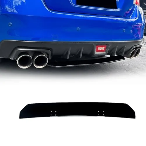 BlissBalance スバル WRX S4 STI VAG VAB型 2014-2021年 リアディフューザー リアパンバースポイラー エアロ パーツ カスタム アクセサリー 外装 ABS 1P 取付簡単（ピアノブラック）