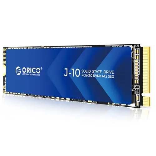 ORICO J10 SSD 512GB NVMe1.4 M.2 Type 2280 PCIe Gen3×4 最大読込：2800MB/s (R:2800MB/s、W:1300MB/s) 内蔵SSD 高耐久 3D NAND メーカー 5年保証