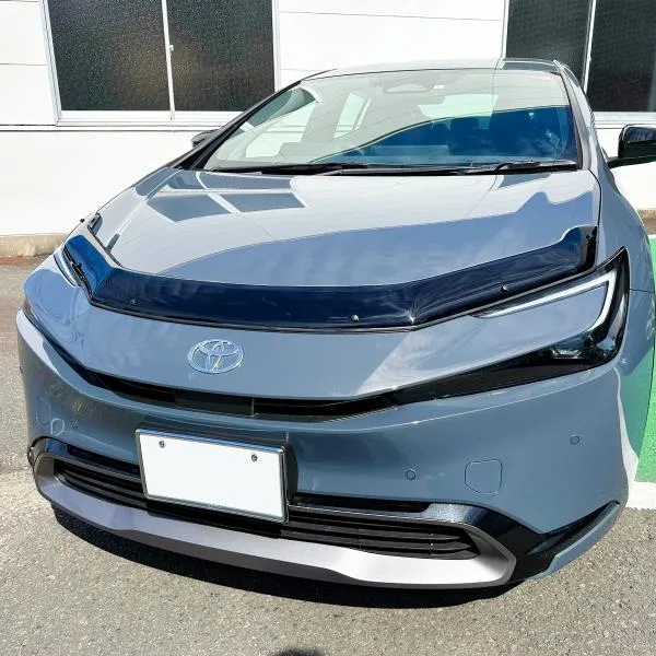 新型 プリウス 60系 バグガード ボンネット バイザー フード プロテクター デフレクター スポイラー アクセサリー カスタム パーツ PHV 外装 (SALE-01)