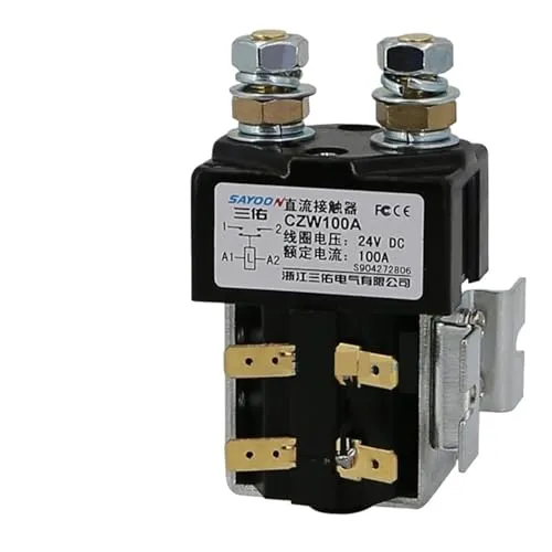 DCコンタクタ CZW 100A ノーマルオープンパワーリレー 12V 24V 36V 48V 60V 72V(コイル電圧60VDC)