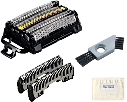 【クリーニングセット】メンズシェーバー 替刃 外刃 ES9181 + 内刃 ES9170 + クリーニングブラシ + クリーニング用ポケットティッシュ（セルマートオリジナル）