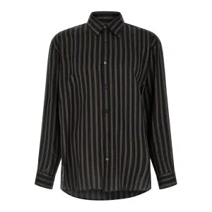 Dries Van Noten ドリスヴァンノッテン メンズ シャツ・ブラウス 26102073232765E15 Croom Shirt Black XL L M 【送料無料・関税込】
