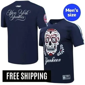 【送料無料】 MLB メジャーリーグ メンズ Tシャツ 半袖トップス プロスタンダード Pro Standard ジャッジ ニューヨーク・ヤンキース NEW YORK YANKEES SUGAR SKULL SINGLE JERSEY STRIPED TOP
