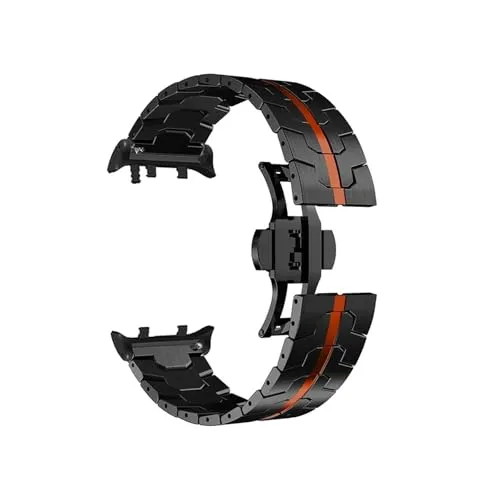 [LOKLNEYK] 隙間のないステンレス鋼クイックストリップに適合するHuawei Watch D2(Black Red)