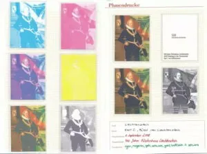 [23709] リヒテンシュタイン 2008年 カール1世 10段階の印刷シート 希少