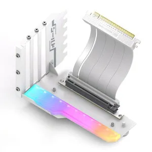 EZDIY-FAB シールド シリーズ 新しいRGB 垂直 PCIe4.0 GPUブラケット 垂直グラフィックカードホルダー ARGB 5V 3ピンLEDライト同期 PCIe 4.0 X16 Gen4 フルオープン PCIe スロットにのみ互換性あり ライ