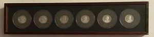 偉大なアメリカ大統領たち - ウォールナット材のディスプレイボックス入り .999 シルバー 6 枚セット