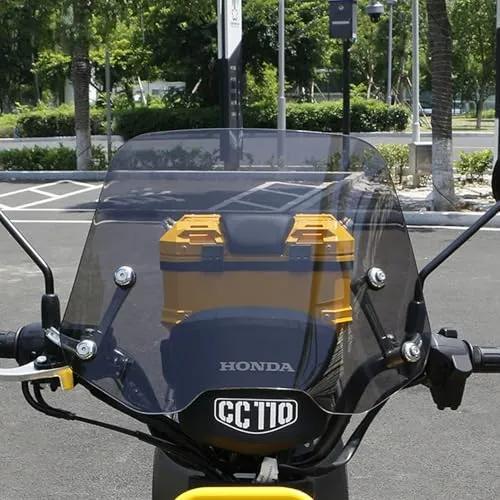 Nextstage ウインドシールド クロスカブ ハンターカブ 風防 ウメーターバイザー ウインドスクリーン バイク カスタムパーツ (スモーク, 30cm)