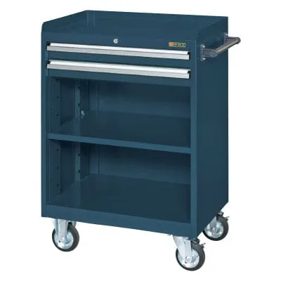 サカエ キャビネットワゴン 棚板付き 幅700×奥行480×高さ1025mm CV-102TD