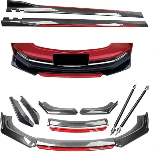 マツダ ロードスター MX-5 ND RF MIATA Rodaster に適用バンパースポイラー フロント バンパー リップ スポイラー 炭素3分割式 サイドスカート リアスポイラー スポーティー風 カバー トリム グレードアップ 傷防止 プロテクター