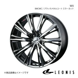 LEONIS/WX IS350 20系 アルミホイール1本 【17×7.0J 5-114.3 INSET42 BMCMC(ブラックメタルコート ミラーカット)】0033885