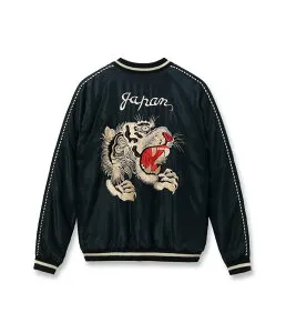 【POINT5倍】【即納】【TAILOR TOYO テーラー東洋】1950s Style Acetate Souvenir Jacket “TIGER HEAD” × “CHEVY LOVER” (AGING MODEL)（ヒムロック、ヒムロックスカジャンン、氷室京介着用、スカジャン、スーベ