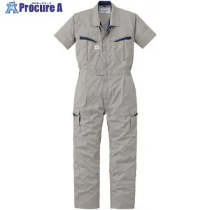 AUTO-BI SS(春夏)モデル 半袖つなぎ服8901-008シルバーグレー-M 8901-008-M 1着 ■▼137-1228 【送料都度見積】