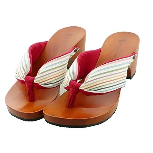 [mizutori] 下駄 レディース 白多彩135 みずとり 水鳥 女性下駄単品 Lサイズ 日本製 足が痛くなりにくい 履き心地の良い下駄 女下駄 女性 浴衣 夏着物 浴衣下駄 ＜H＞