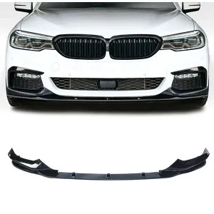 BMW フロントリップ 2017-2020 BMW 5シリーズ G30 Mスポーツ フロントスプリッター ABS塗装 フロントバンパー フロントスポイラー リップスポイラー 艶あり黒 エアロパーツ ガーニッシュ カーアク