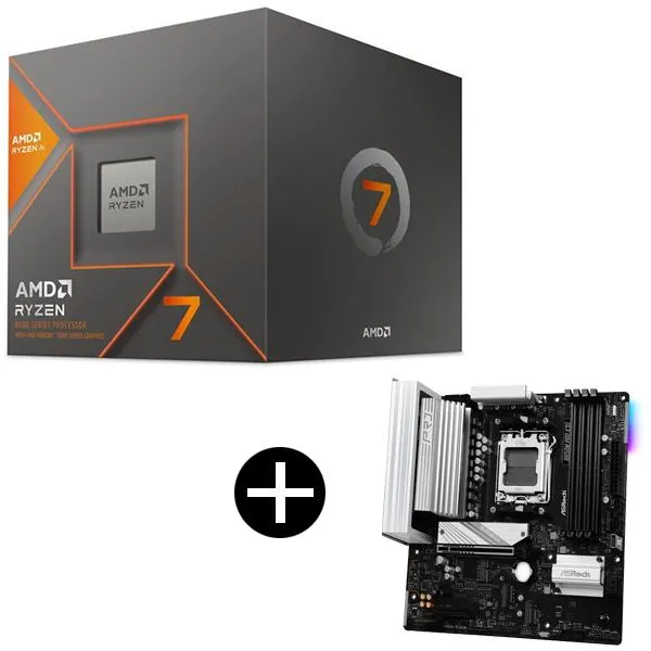 AMD Ryzen 7 8700G Wraith Stealth Cooler CPU + ASRock B650M Pro X3D マザーボード セット