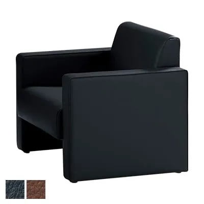 応接チェア 1人用 アームチェア 幅730×奥行720×高さ680mm S-190 国産