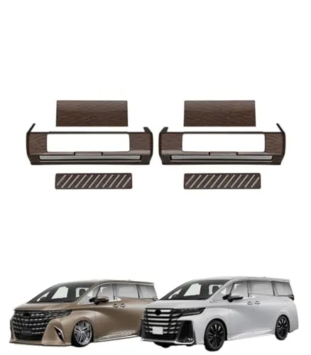 kiAuto FOR ALPHARD 40系VELLFIRE 40系 アルファード40系 ヴェルファイア 40系 専用 2列目収納ボックスパネル ヴェルファイア フロントフットサイド プロテクター専用車種 室内装 用品 木目調ブラウン (木目調ブラウン)