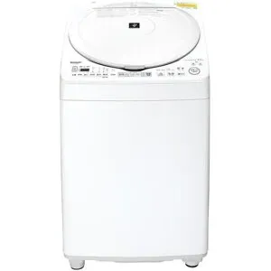 シャープ ES-TX8K タテ型洗濯乾燥機 穴なし槽シリーズ ES-TX8K-W 洗濯機(全自動 6.1kg～8kg) 洗濯機 縦型 全自動洗濯機